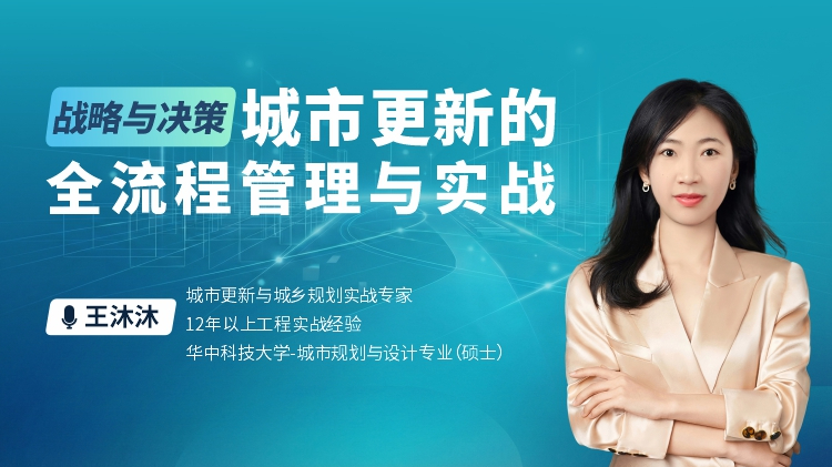 战略与决策-城市更新的全流程管理与实战